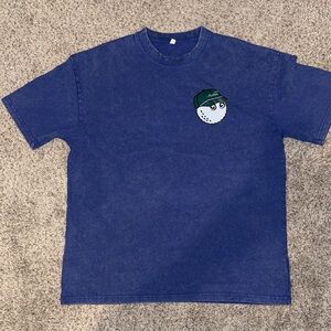 Malbon Golf Tee Blue Washed Retro Look Never Worn